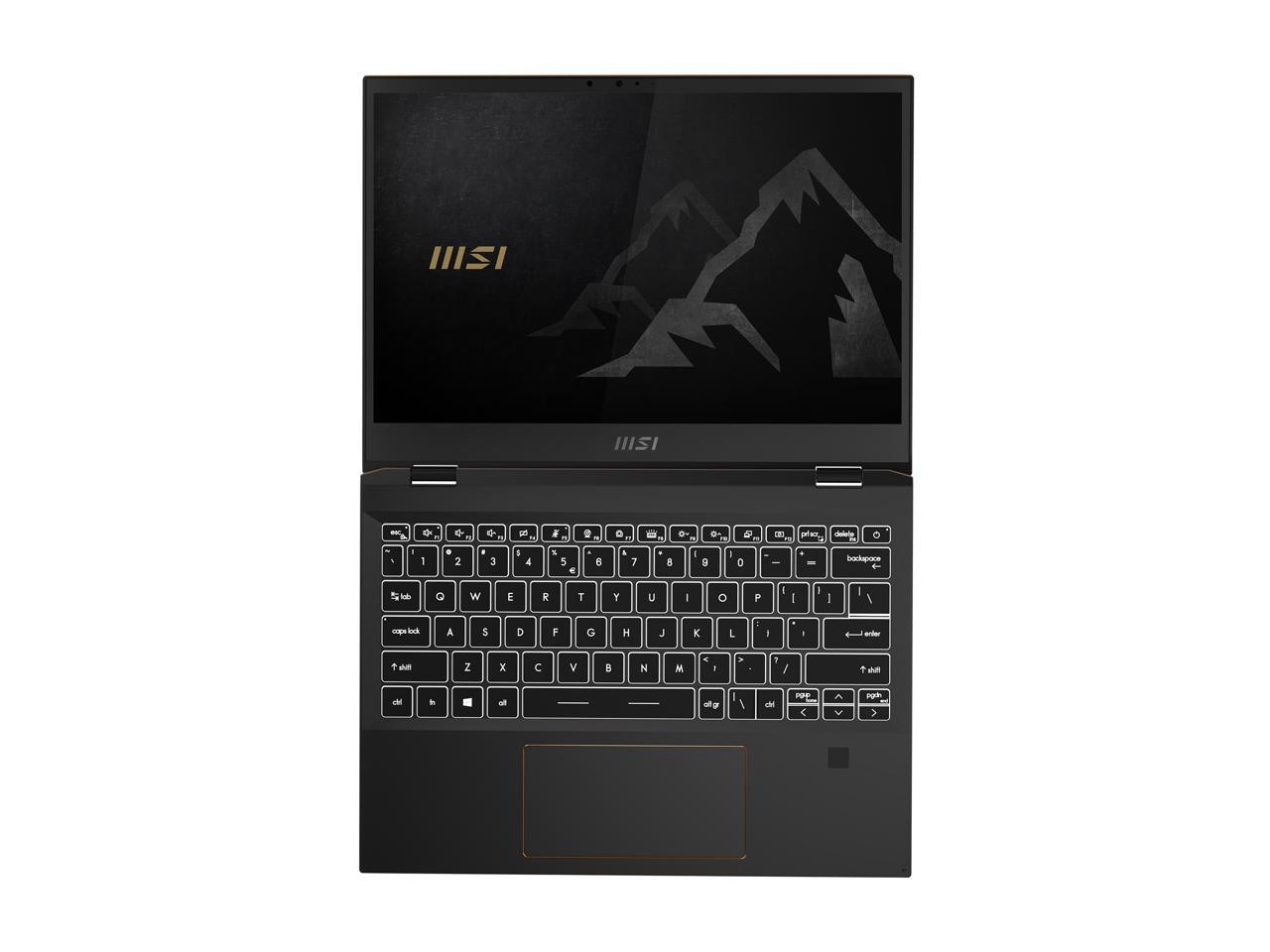 Msi Summit E13 Flip Evo 134 Touch Screen 2 In 1 Ultra Thin And Light Professional Laptop 