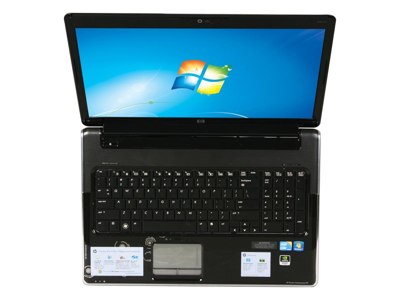 Hp Laptop Pavilion Intel Core I7 720qm 6gb Memory 640gb Hdd Nvidia Geforce Gt 230m 173 Windows 6267