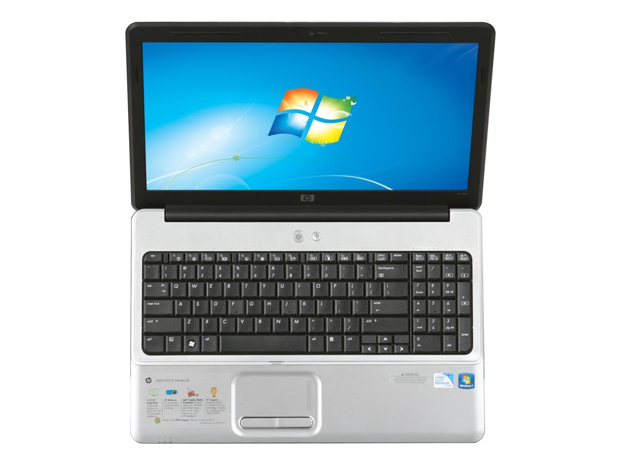 HP Laptop Intel Pentium T4400 3GB Memory 320GB HDD Intel GMA 4500M 15.6