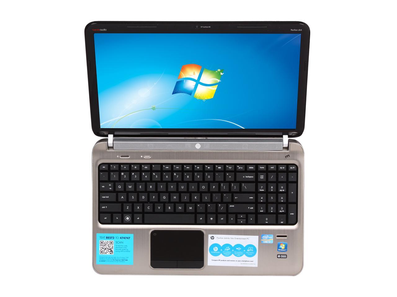 HP Laptop Pavilion Intel Core i72670QM 6GB Memory 750GB HDD Intel HD