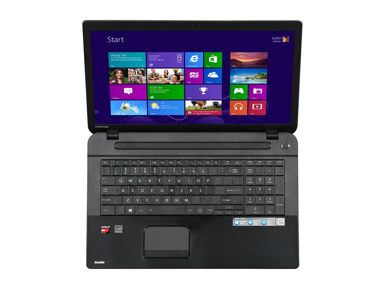 TOSHIBA Laptop Satellite AMD A6-Series A6-5200 (2.00GHz) 8GB Memory ...