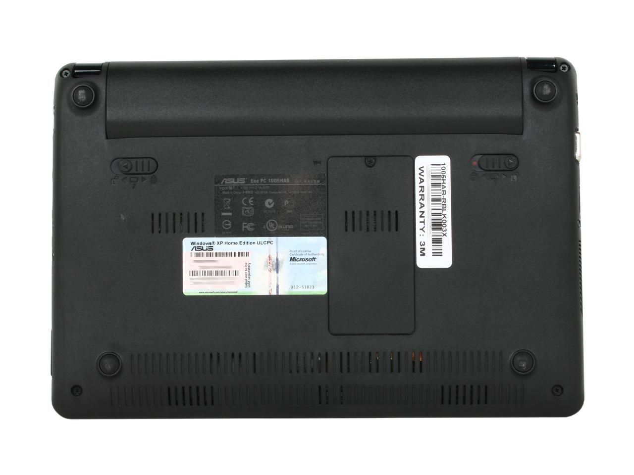 Refurbished Asus Eee Pc 1005hab Rblk003x Fr Black 10 1 Netbook Newegg Com