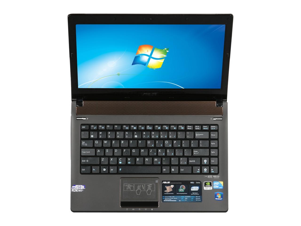 ASUS Laptop N82 Series N82JQ-XV1 Intel Core i7 1st Gen 740QM (1.73 GHz