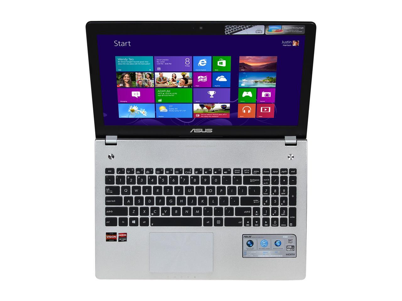 ASUS N56DP-DH11 Gaming Laptop AMD A10-4600M 2.3GHz 15.6" Windows 8 64 ...