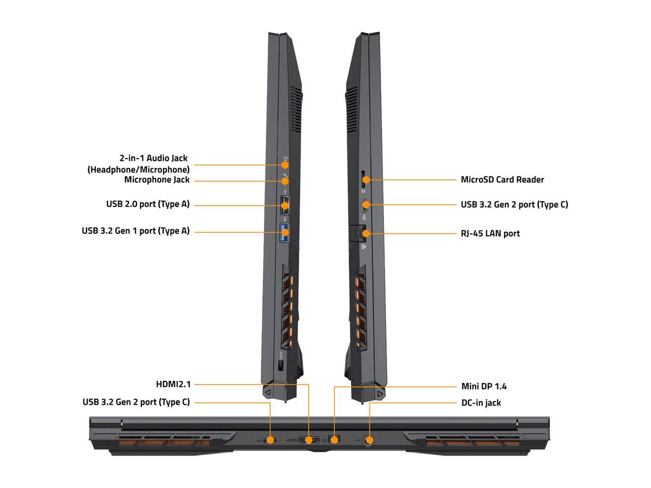GIGABYTE G6 KF 16" FHD 1920x1200 165Hz NVIDIA GeForce RTX 4060 Laptop GPU Intel Core i7