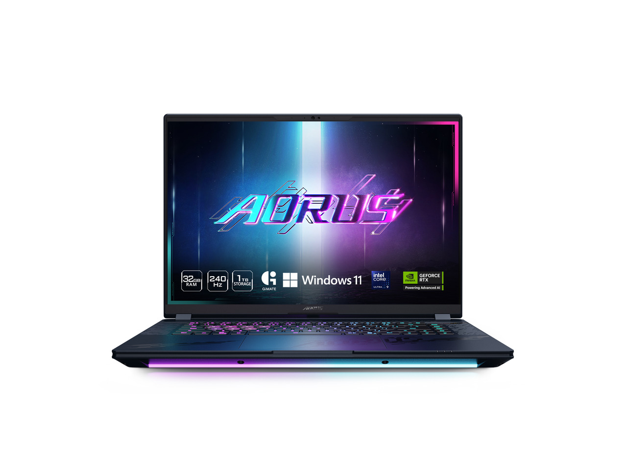 GIGABYTE - 16" WQXGA 240 Hz - Intel Core Ultra 9 275HX - GeForce RTX 5070 Ti Laptop GPU - 32GB Memory DDR5 5600 - 1TB SSD - Windows 11 Home Advanced  ()