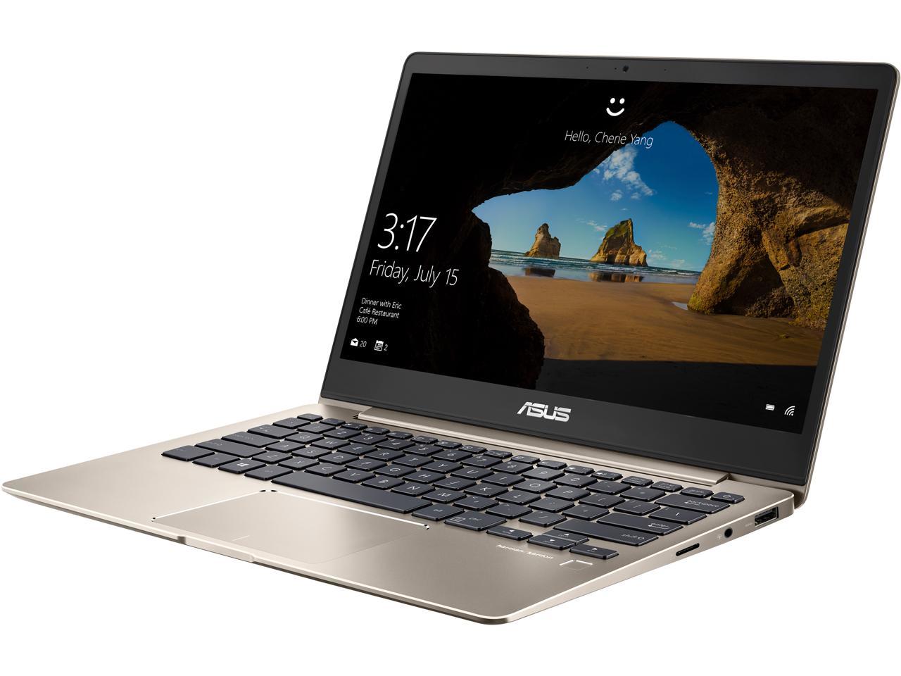 Asus Zenbook 13 Ux331ua Ds71 Ultra Slim Laptop 13 3 Full Hd Wideview Display 8th Gen Intel Core I7 8550u Processor 8 Gb Lpddr3 256 Gb Ssd Windows 10 Backlit Keyboard Fingerprint Icicle Gold Newegg Com