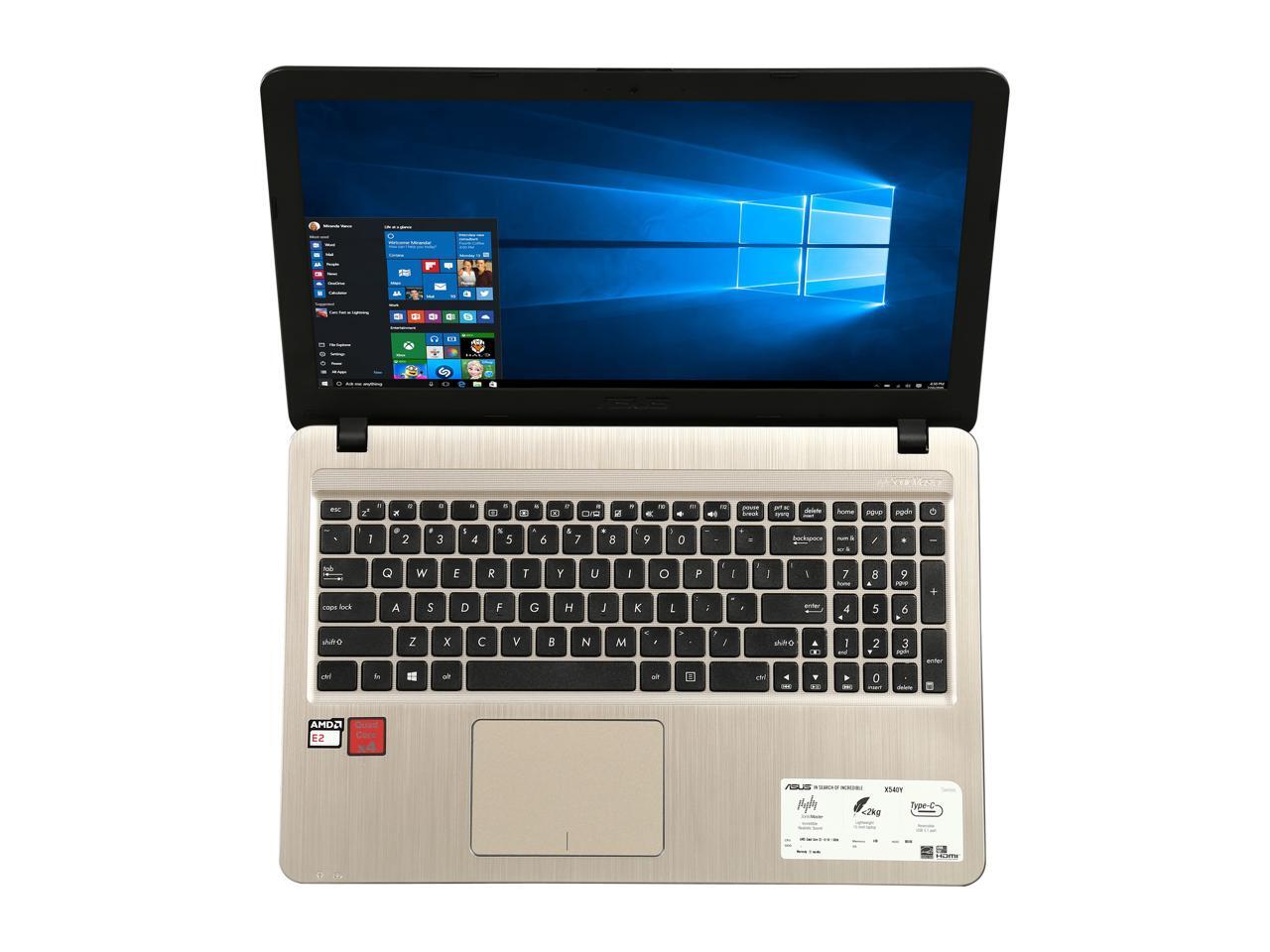 ASUS Laptop AMD E2-6110 4 GB LPDDR3 Memory 500GB HDD AMD Radeon R2 ...