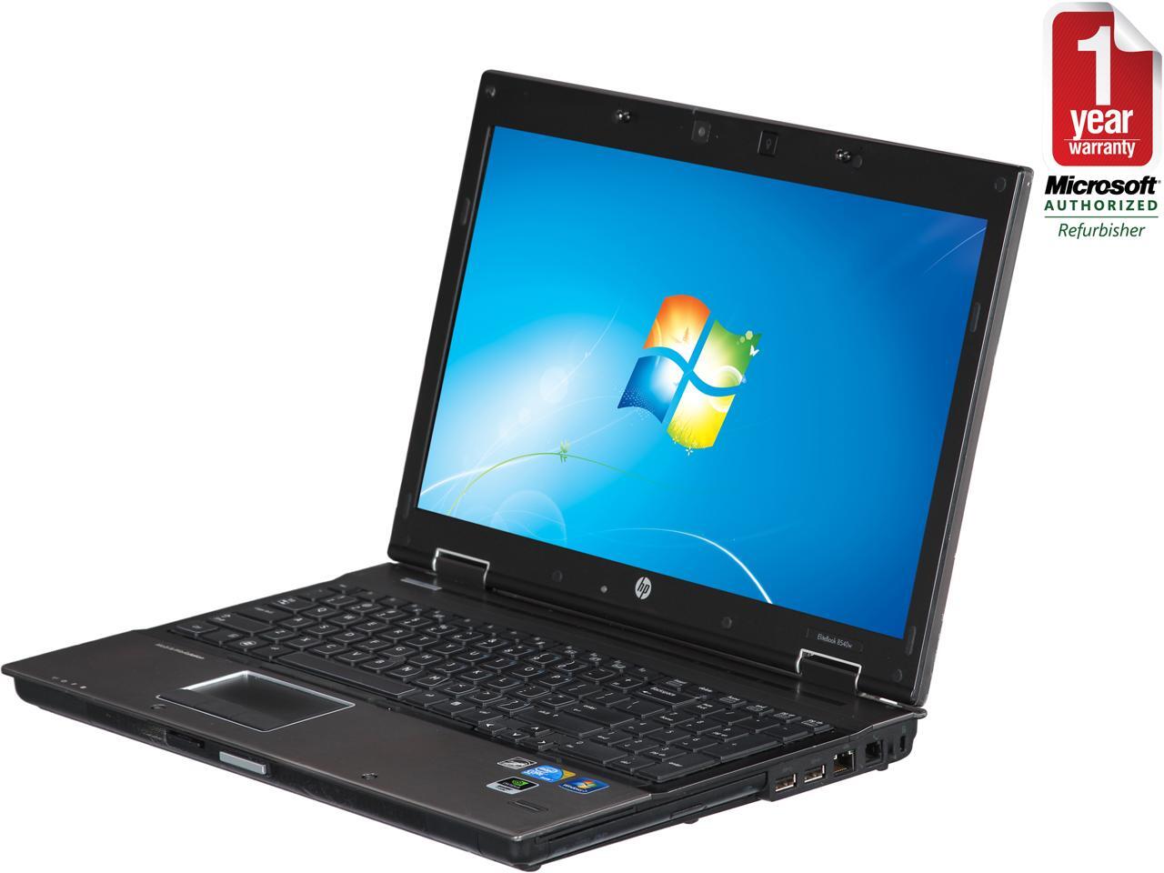 Refurbished HP 8540P 15.5" Windows 7 Professional 64bit Laptop