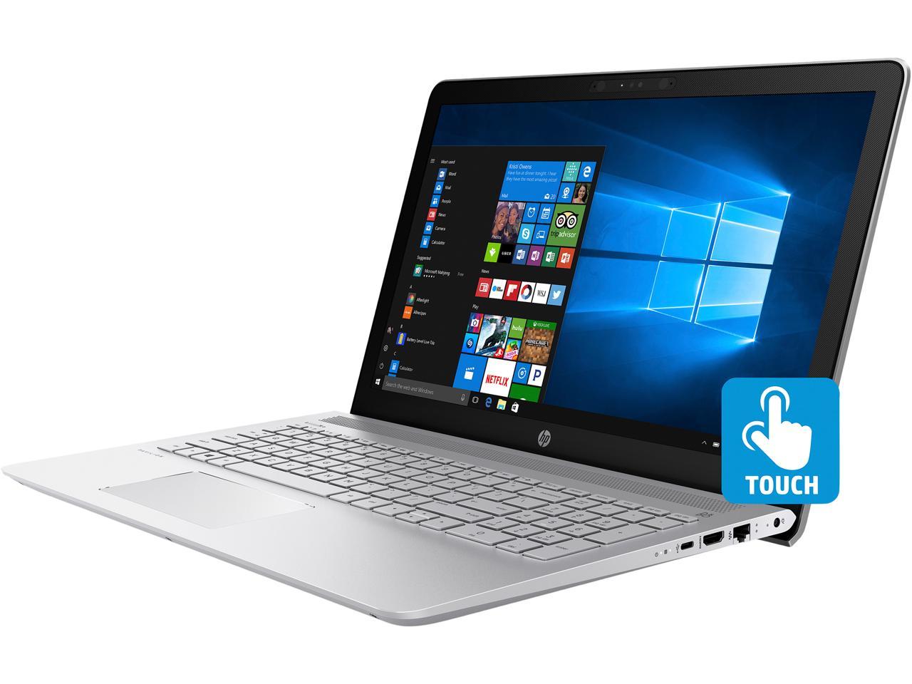 Ovenstående dom Beskrivelse HP Laptop Pavilion 15-cc563nr Intel Core i3 7th Gen 7100U (2.40 GHz) 8 GB  Memory 1 TB SSHD Intel HD Graphics 620 15.6" Touchscreen Windows 10 Home  64-Bit - Newegg.com