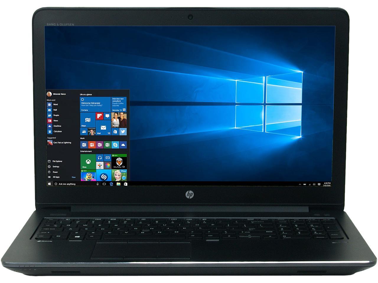 Refurbished Hpzbook 15 G3core I7 6700hq 26ghz16gb512gb Ssd156win10p64cama Grade 8064