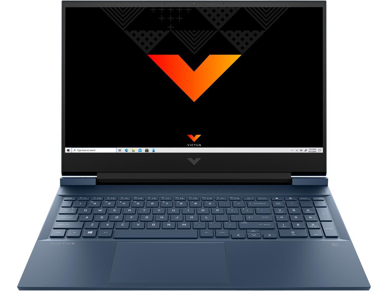 Victus 16 Gaming Laptop, NVIDIA GeForce RTX 3050, AMD Ryzen 5 5600H Processor, 8 GB RAM, 512 GB SSD, 16.1” Full HD IPS Display, Windows 10 Home, Backlit Keyboard, OMEN Gaming Hub (16-e0010nr, 2021)