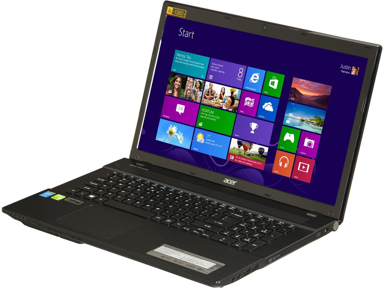 Acer V3 772g 99 Gaming Laptop Intel Core I7 4702mq 2 2ghz 17 3 Windows 8 Newegg Com