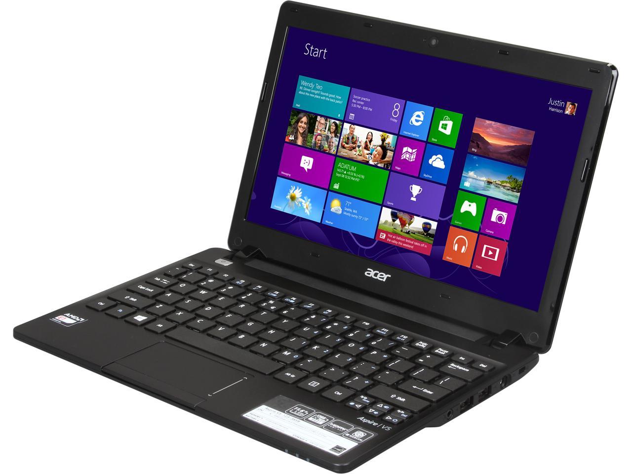 Acer Laptop Aspire V5 123 3659 Amd E1 Series E1 2100 100ghz 4gb