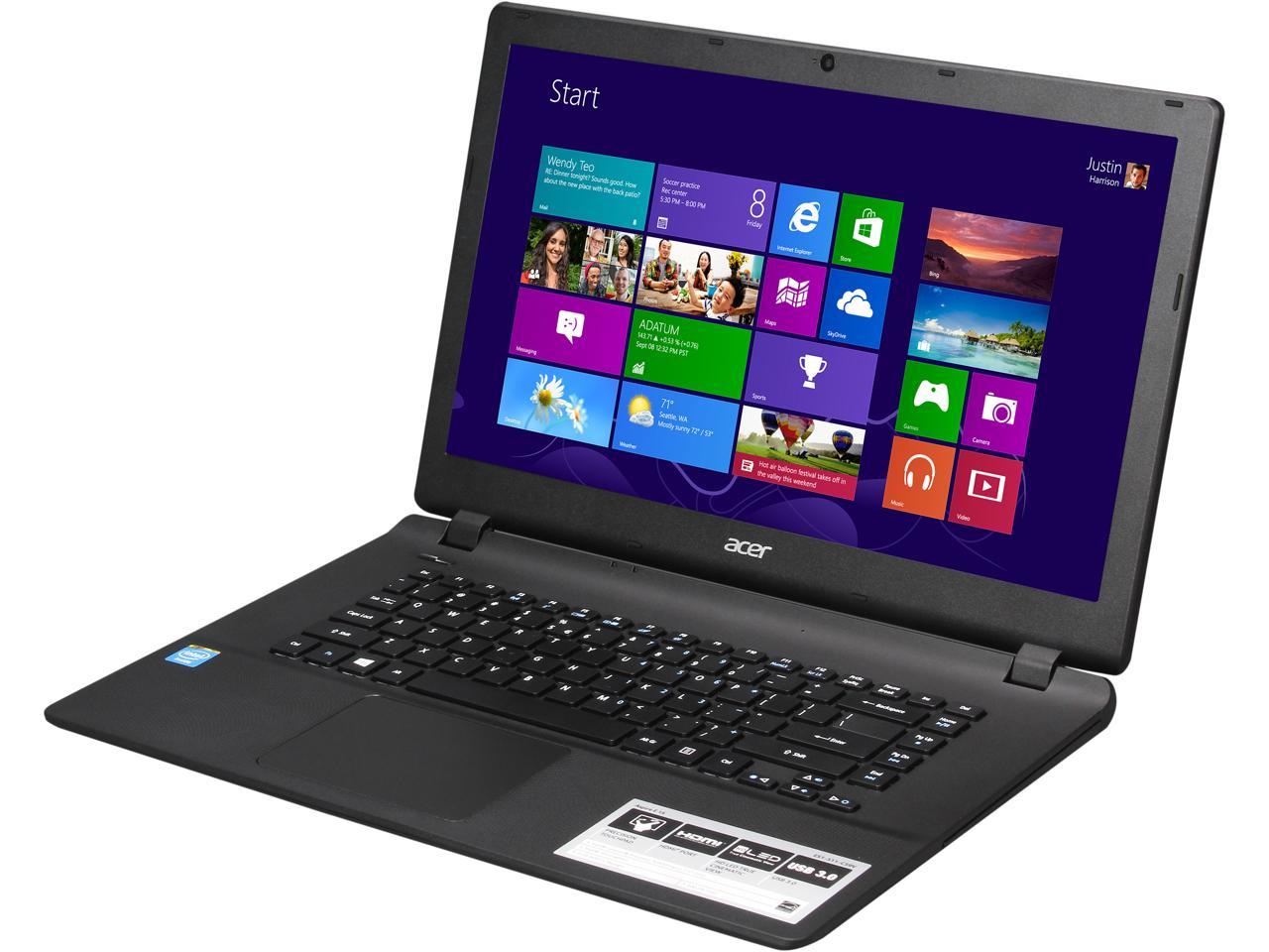 spellen krokodil koffie Acer Laptop Aspire Intel Celeron N2830 (2.16GHz) 4GB Memory 500GB HDD Intel  HD Graphics 15.6" Windows 8.1 64-Bit ES1-511-C59V - Newegg.com