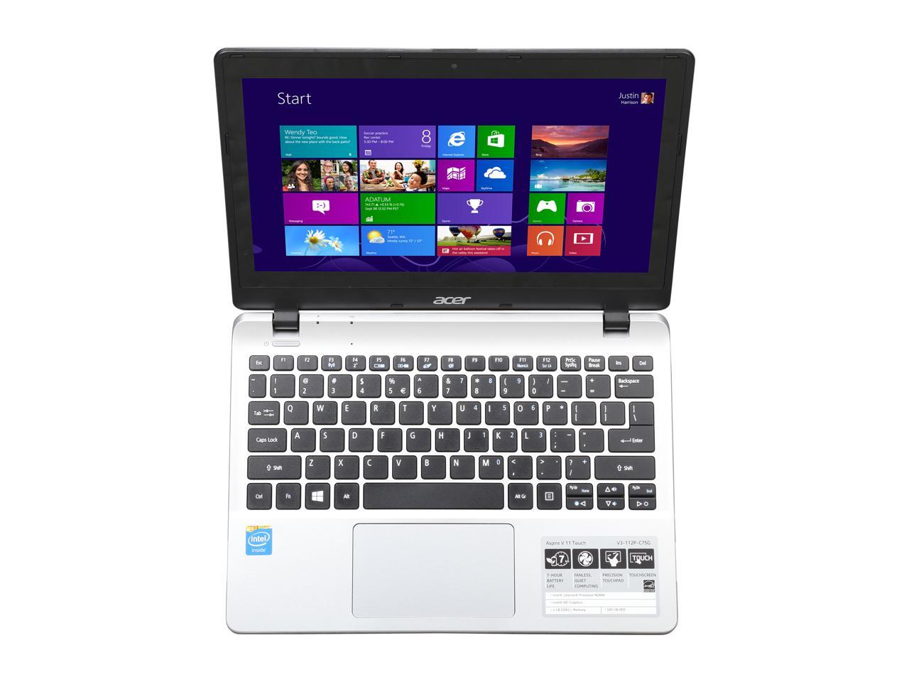 Acer Laptop Aspire Intel Celeron N2840 4gb Memory 500gb Hdd Intel Hd Graphics 116 Touchscreen 8435