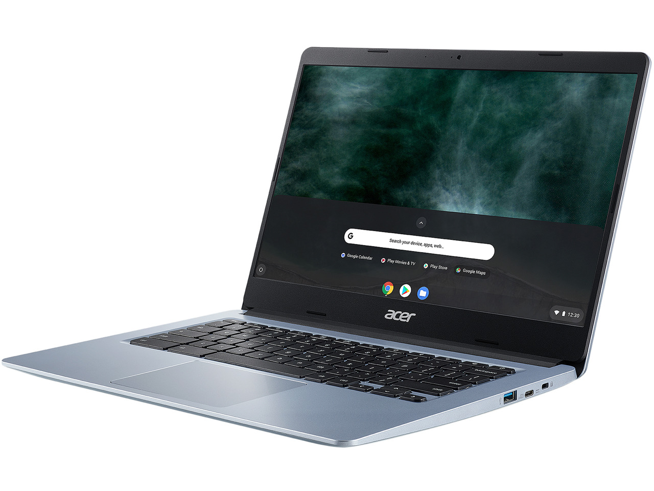 Acer Chromebook 314 14" Full HD - Intel Celeron N4500, 4Go RAM, 128Go EMMC | Chrome OS, Autonomie 10h30, Clavier AZERTY