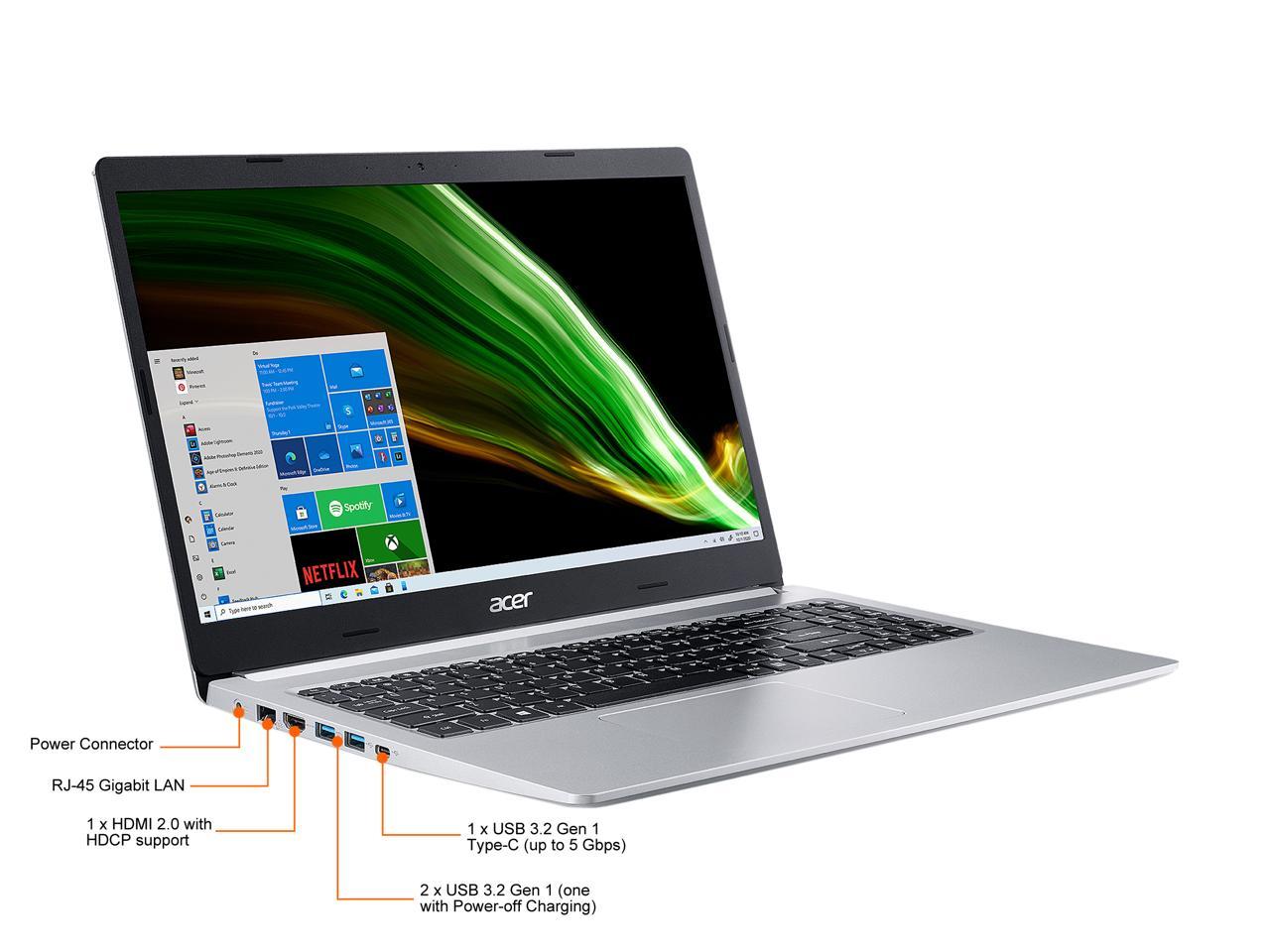 Acer Laptop Aspire 5 Thin and Light Laptop A515-45-R2B5 AMD Ryzen 