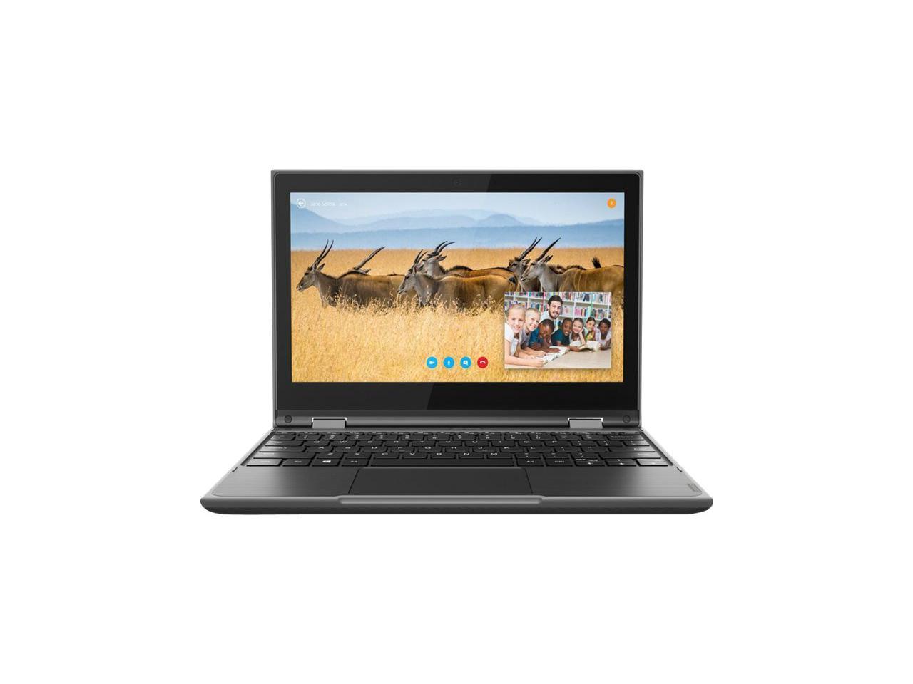 Lenovo 300e 2nd Gen 81m9 Flip Design Intel Celeron N4120 11