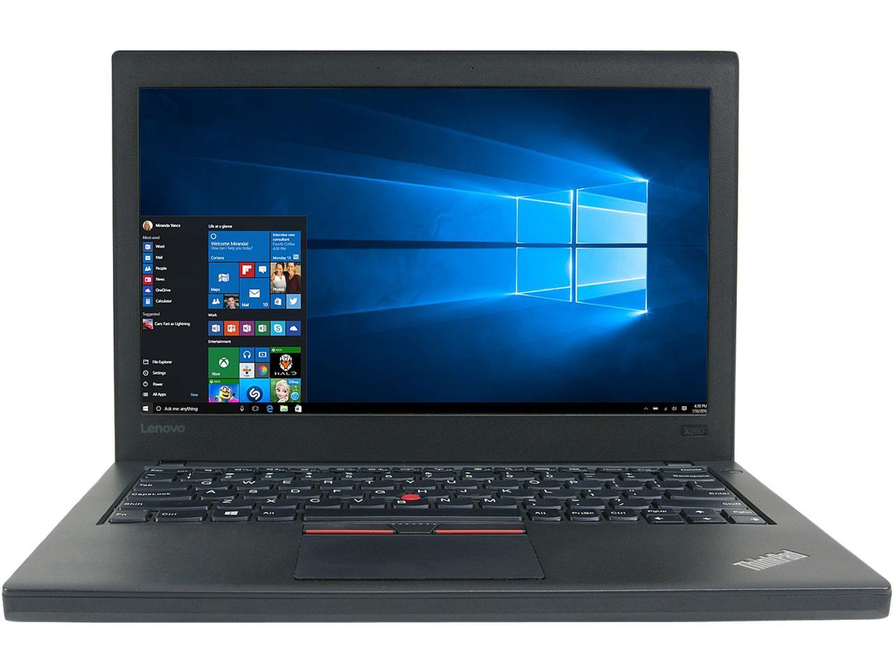 Refurbished Lenovo X260 Laptop Intel Core I5 6300u 240 Ghz 8 Gb Memory 256 Gb Ssd 125 8920