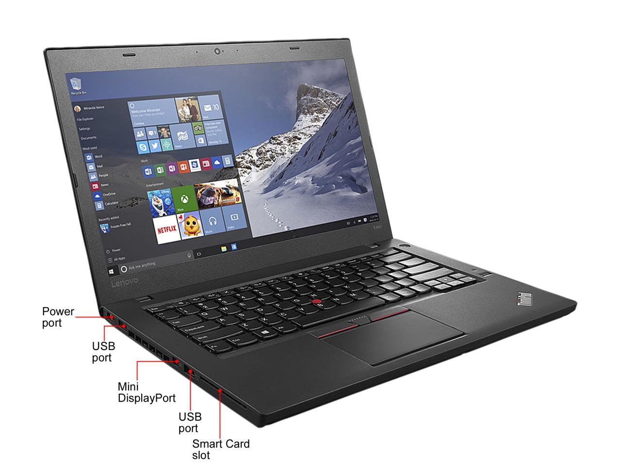 Refurbished Lenovo Grade A Laptop ThinkPad Intel Core i5 6th Gen 6300U