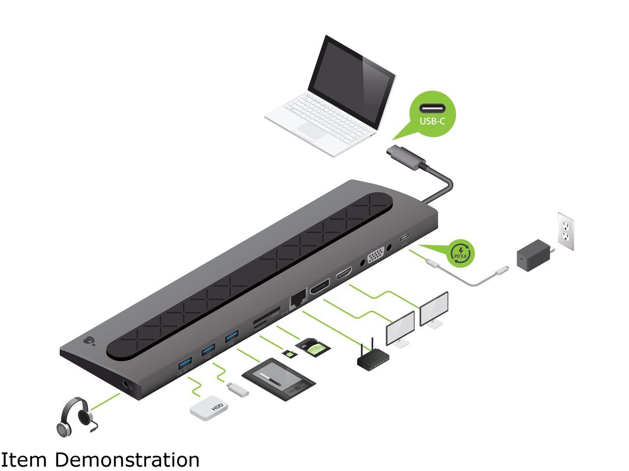 Iogear Docking Station Dock Pro Usb C K Ultra Slim Station