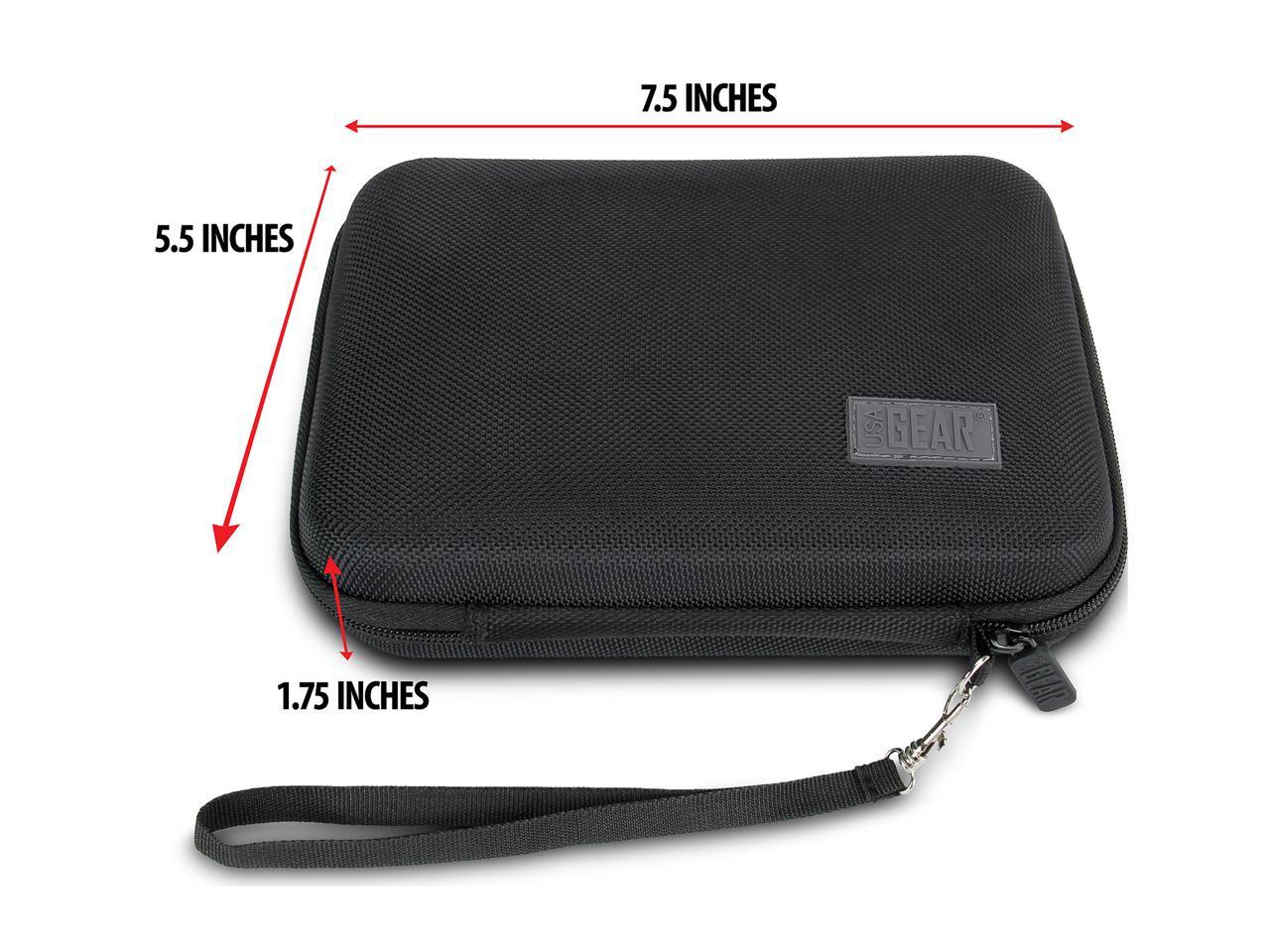 Hard Shell Electronic Organizer Travel Case 7.5" Inch with Weather