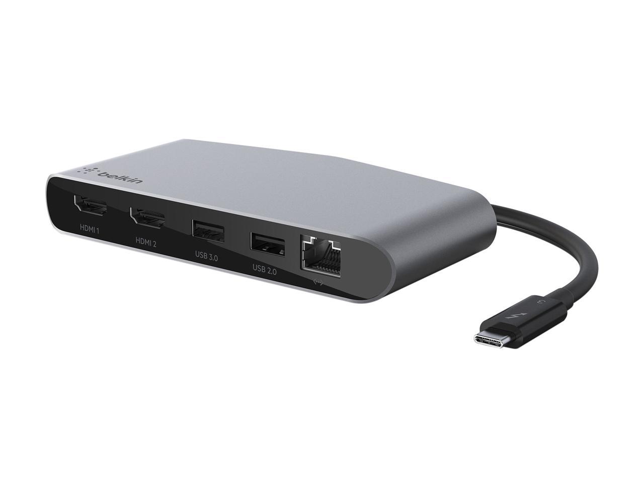 Belkin Mini Thunderbolt 3 Dock, Dual 4k Display @60Hz - Newegg.com