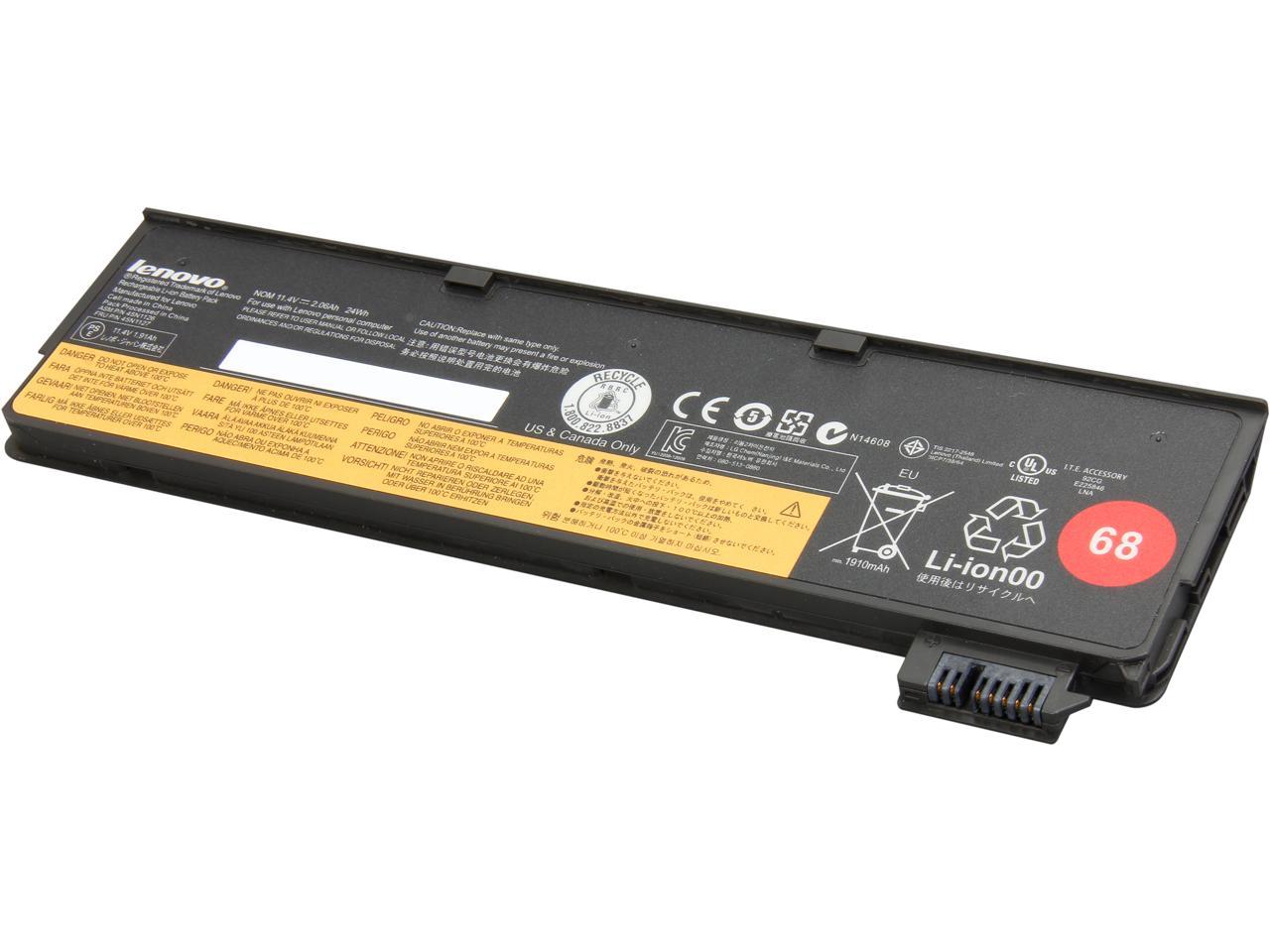 Lenovo ThinkPad Battery 68 (3 Cell) 23.5Wh, 11.4v, 0.40 lb., 0C52861