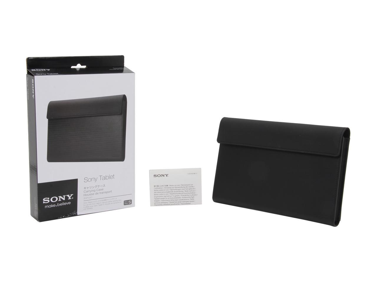 SONY VAIO Black TabletS Leather Carrying Case Model SGPCK1 - Newegg.com