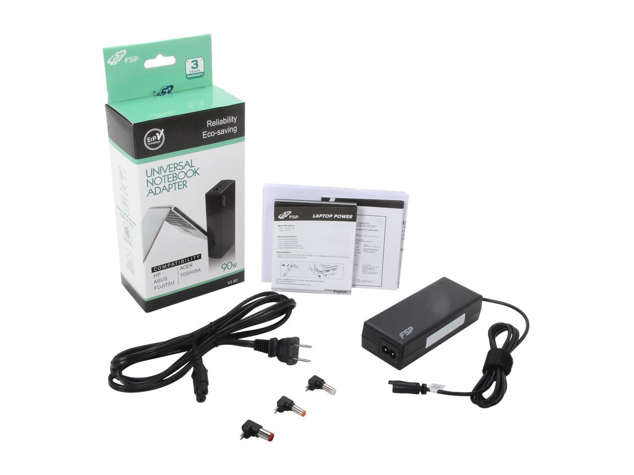 FSP Group NB V3 90 90W Universal PC Notebook Adapter - Newegg.com