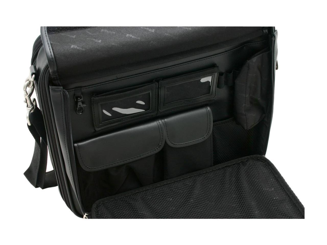 Targus Clamshell 15.4" Traditional Leather Laptop Case, Blk, CLN5