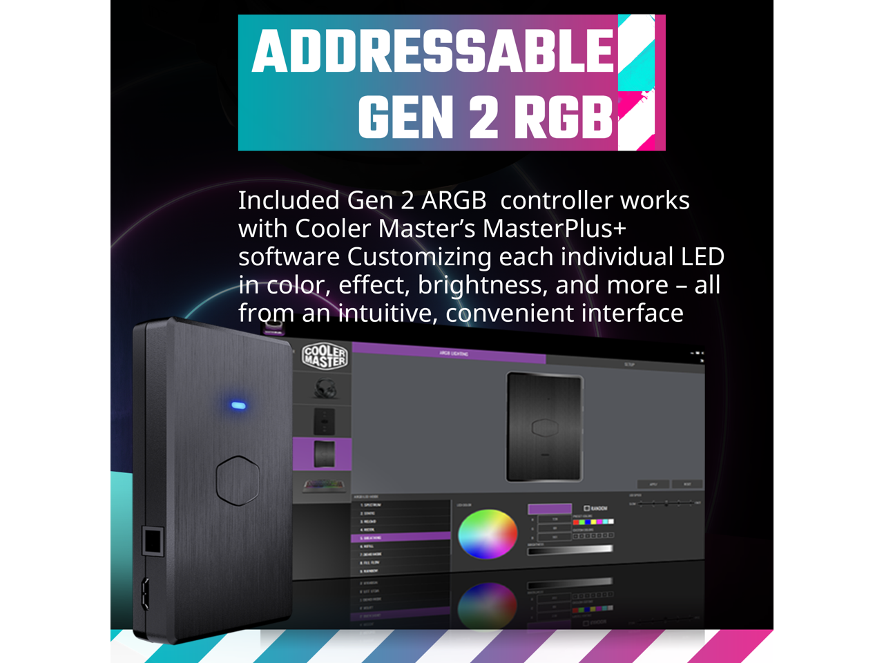 Cooler Master MasterLiquid PL240 FLUX White ARGB CloseLoop AIO Liquid