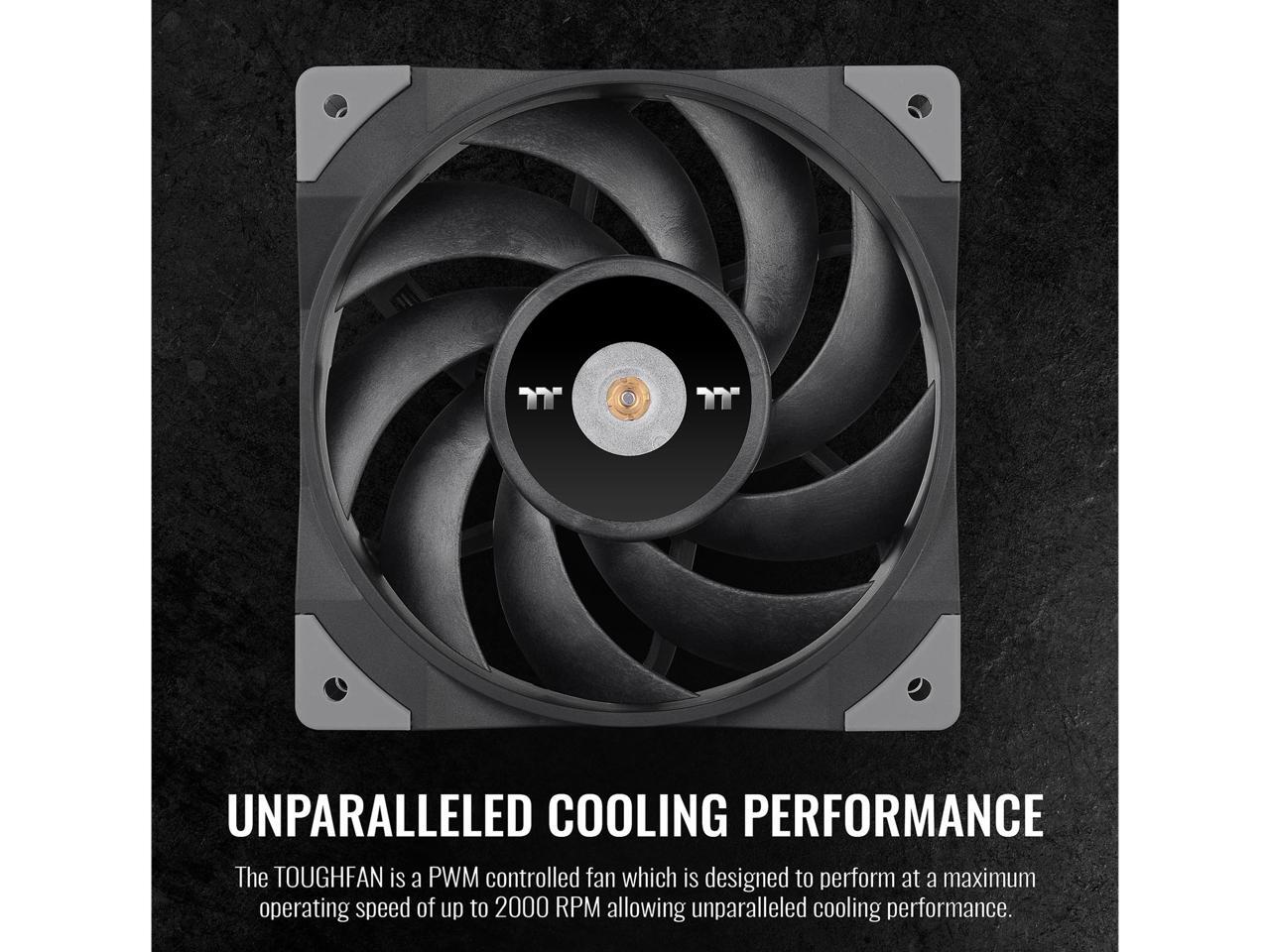 Thermaltake ToughFan 12 High Static Pressure 2000 PWM, MetalReinforced