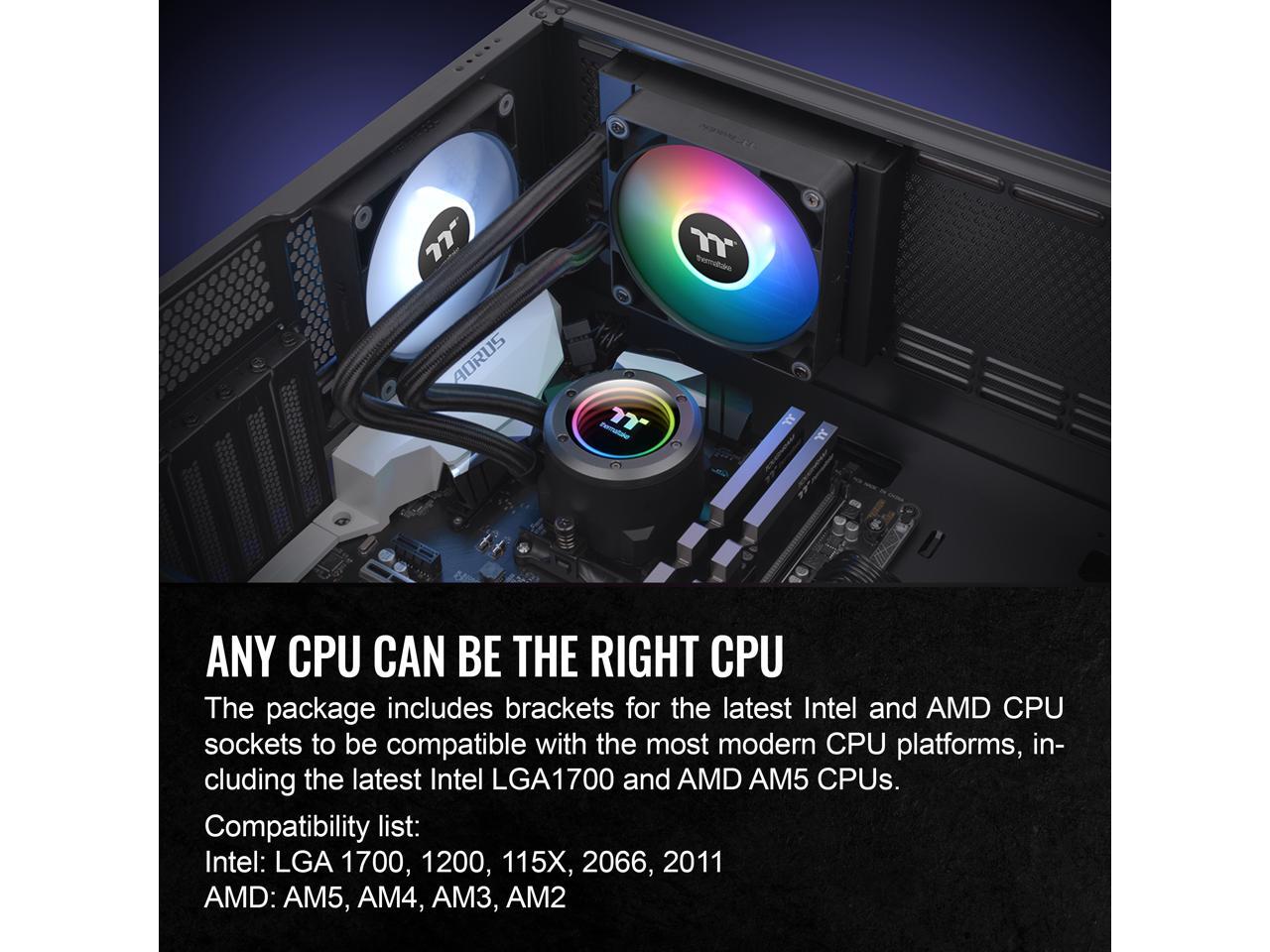 Thermaltake TH120 ARGB Sync V2 CPU Liquid Cooler/AlO Liquid Cooling/Fan