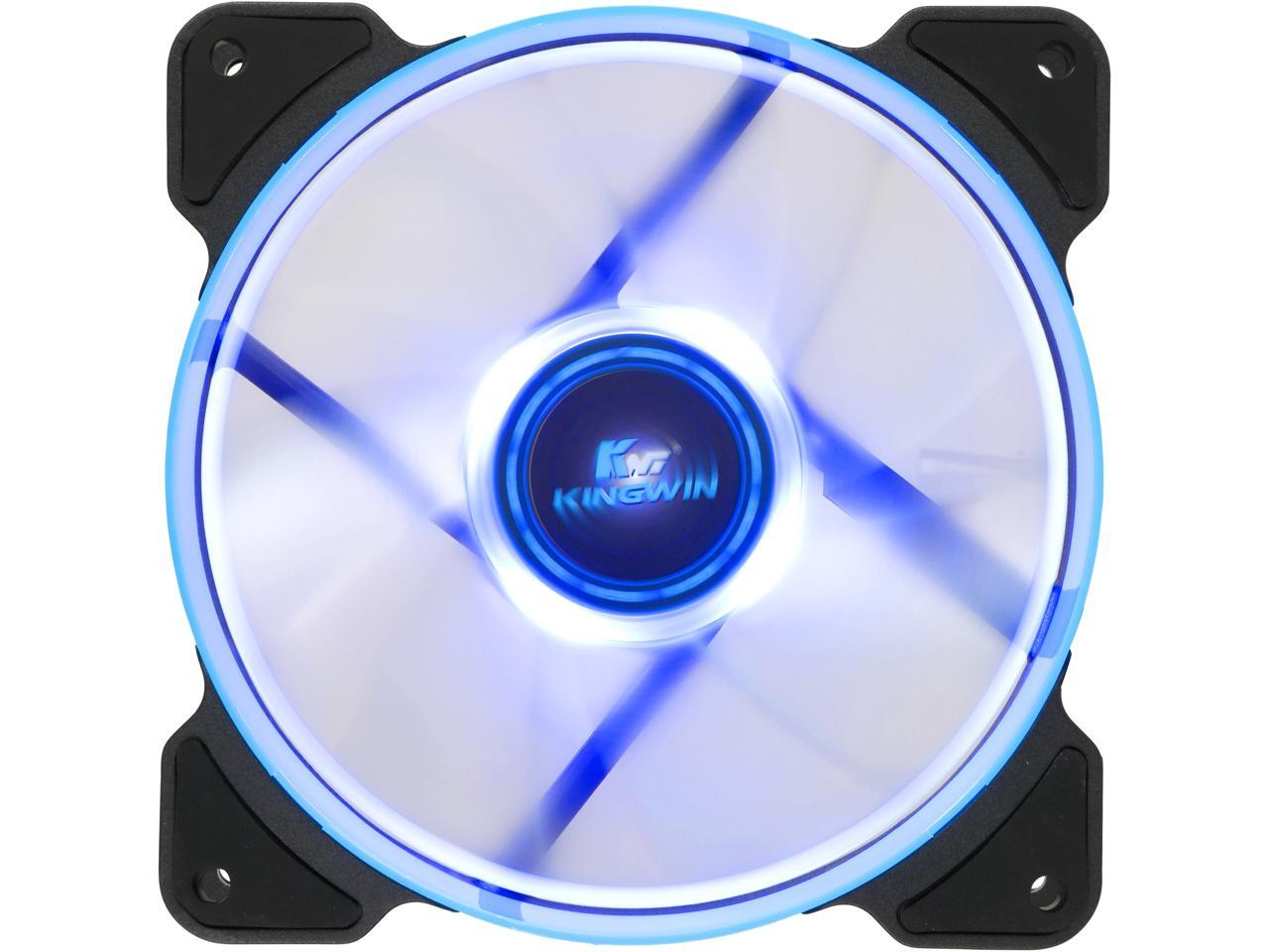 KINGWIN XFBL012LBBPWM Blue LED Blue LED light, PWM case fan, 120 x