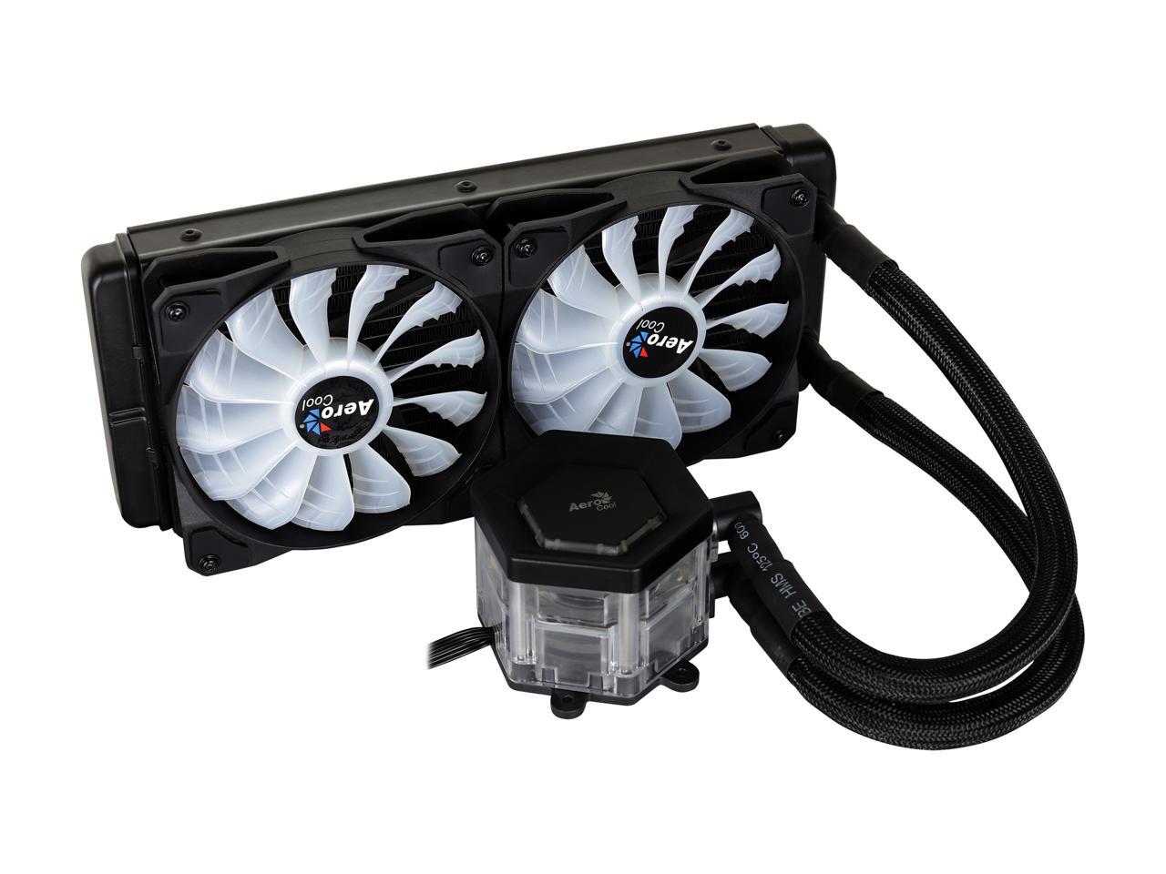 AeroCool P7-L240 2 x120mm RGB Ready Closed Loop CPU Liquid Cooling ...