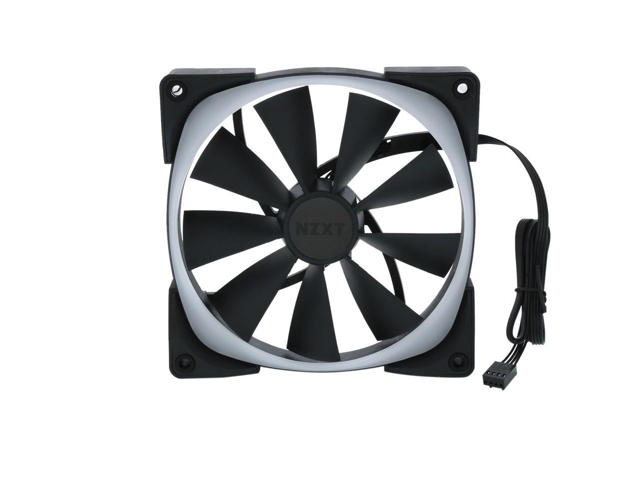 Nzxt Rf Ar140 B1 Rgb Led Aer Rgb140 Advanced Rgb Led Pwm Fan For Hue Hue Is Required To Function And Sold Separately Newegg Com