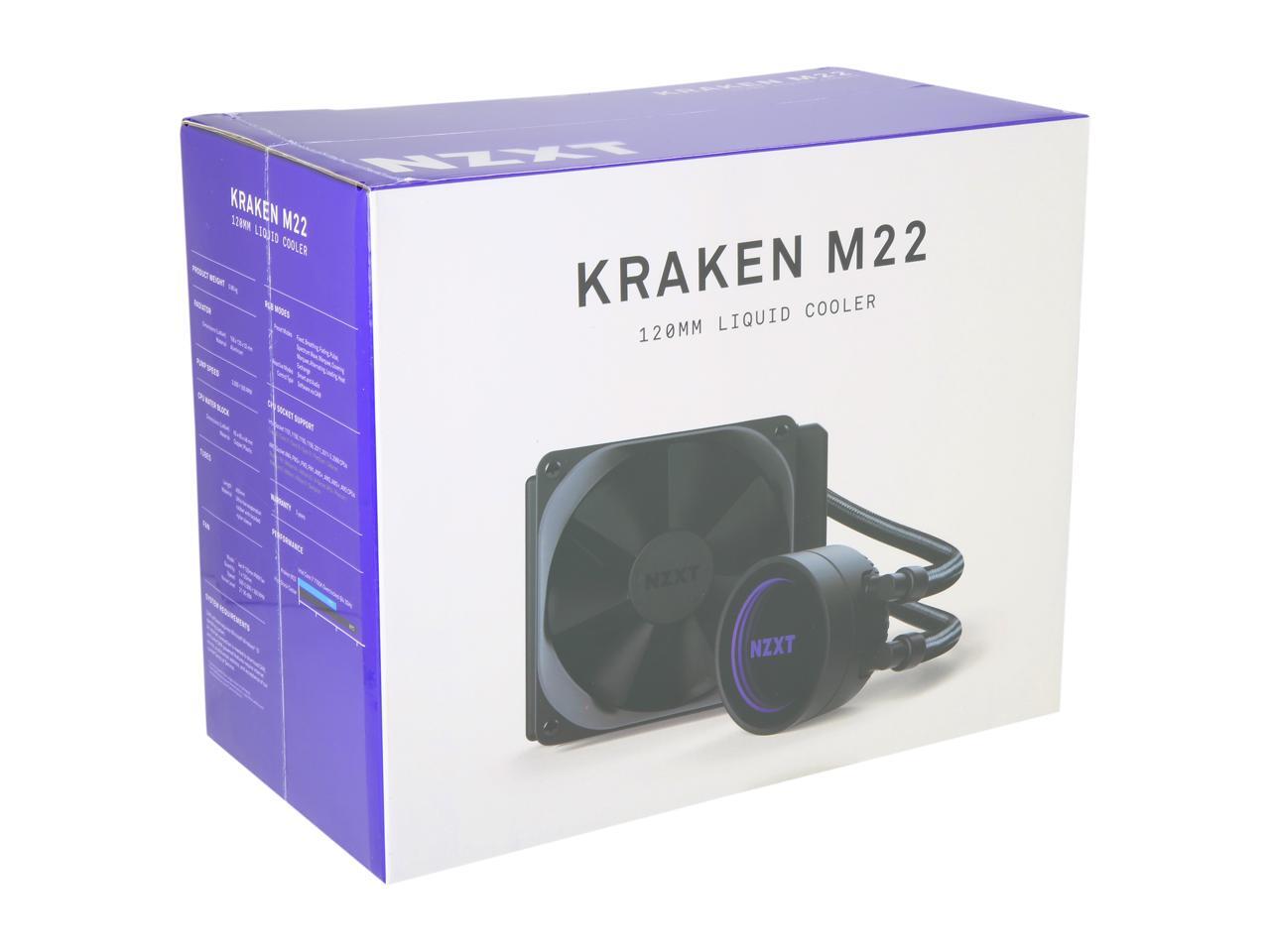 NZXT Kraken M22 120mm AllInOne RGB CPU Liquid Cooler