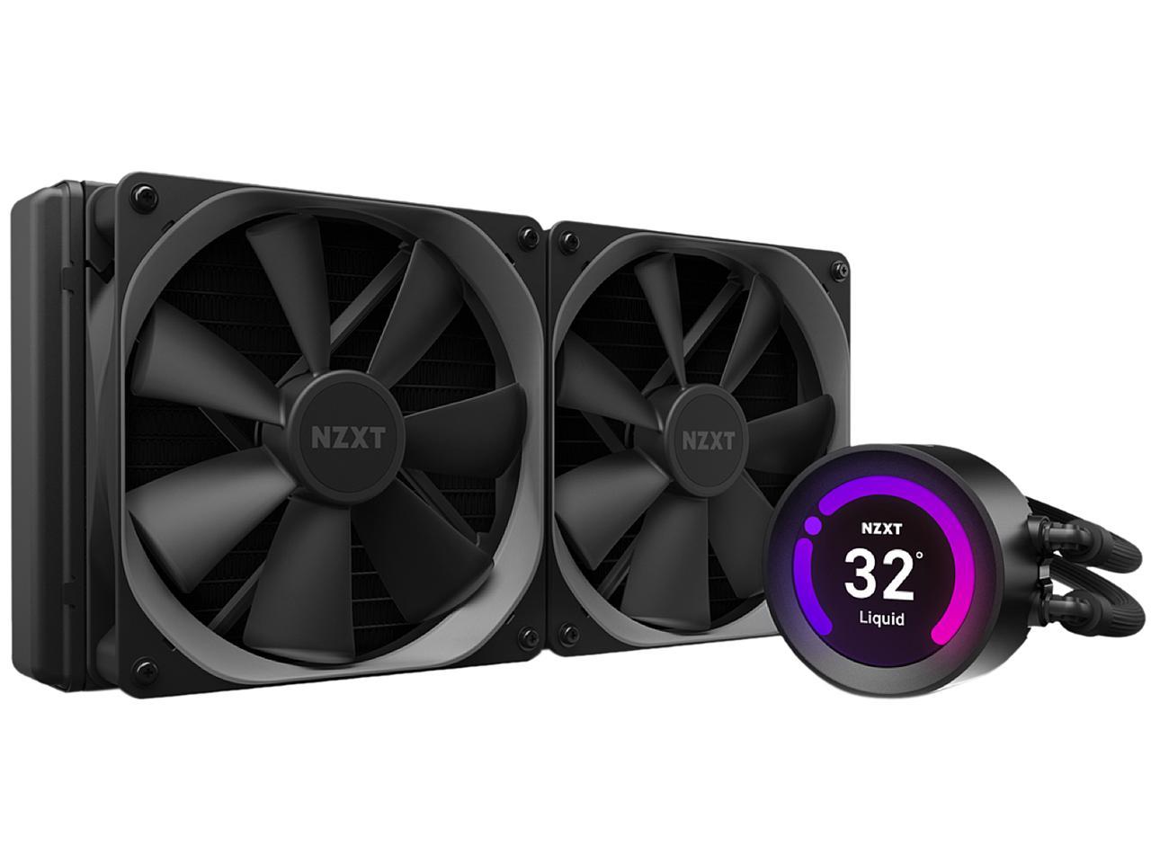 Nzxt Kraken Z Series Z63 280mm Rl Krz63 01 Aio Rgb Cpu Liquid Cooler Customizable Lcd Display Improved Pump Powered By Cam V4 Rgb Connector Aer P