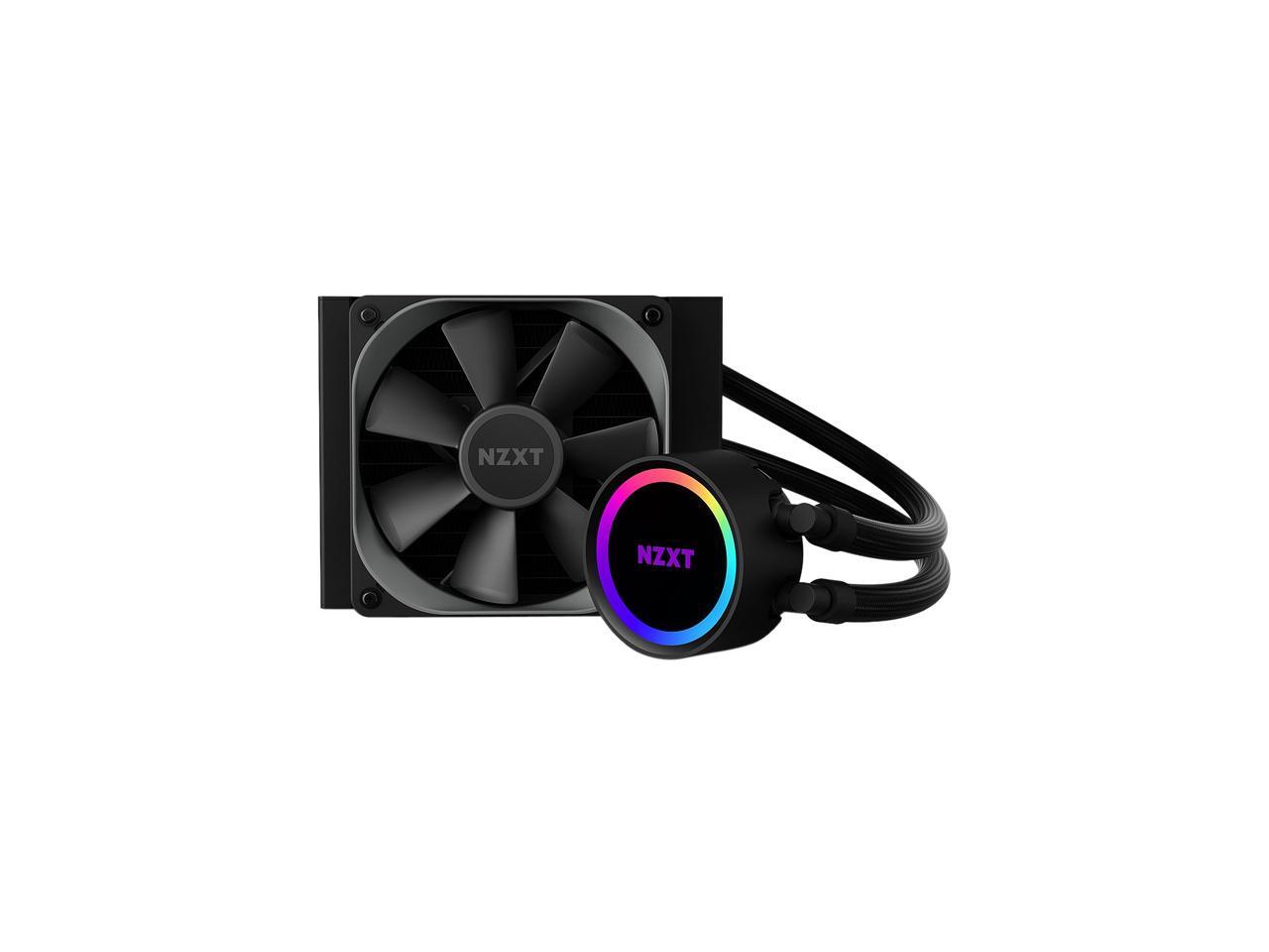 NZXT Kraken 120 RLKR120B1 AIO RGB CPU Liquid Cooler Quiet and