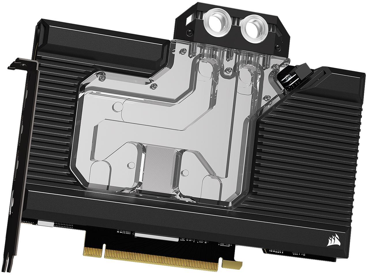 CORSAIR Hydro X Series XG7 RGB 30-SERIES FOUNDERS EDITION GPU Water Block (3090) - Fits NVIDIA GeForce RTX (3090) - Nickel-Plated Copper Construction - Backplate - Addressable RGB LEDs - Newegg.com