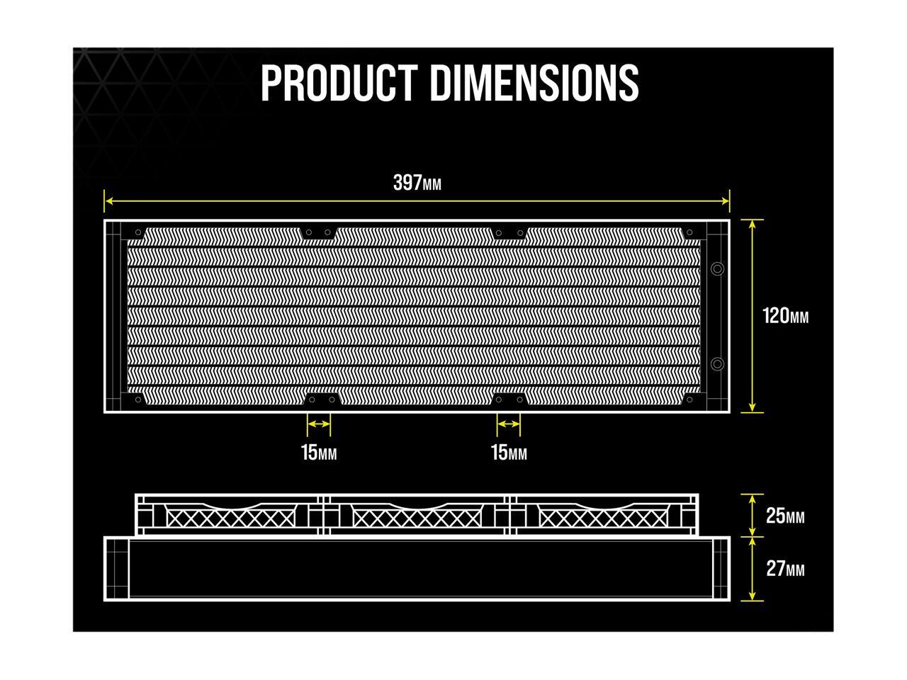 CORSAIR iCUE H150i ELITE CAPELLIX Liquid CPU Cooler LGA 1700 Compatible