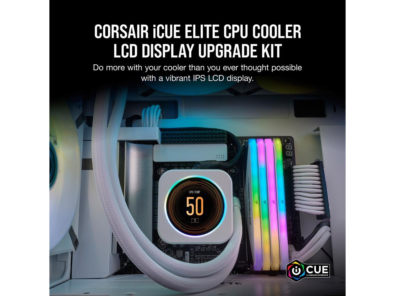 CORSAIR iCUE ELITE CPU Cooler LCD Display Upgrade Kit - White