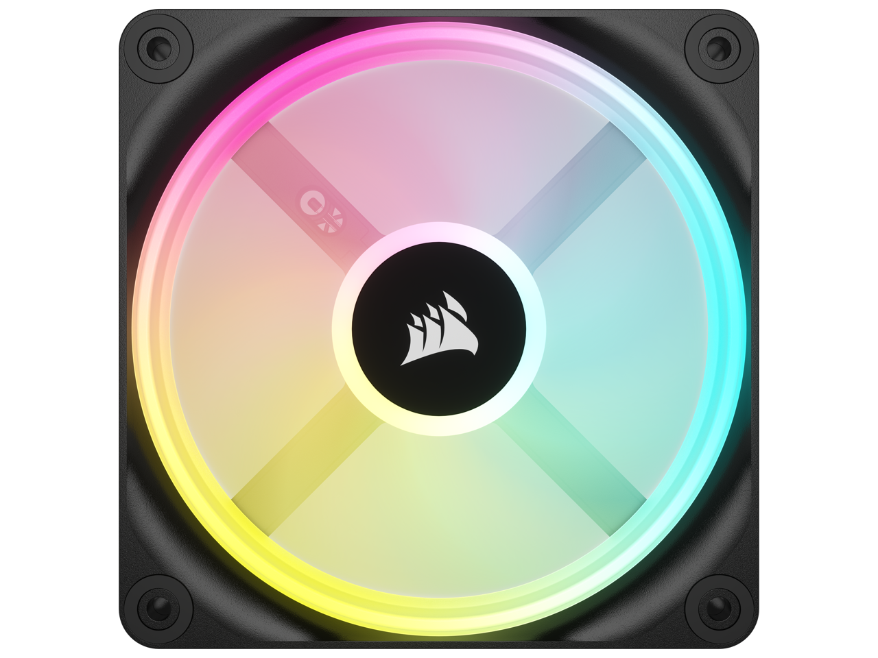 CORSAIR QX RGB Series, iCUE LINK QX120 RGB, 120mm Magnetic Dome RGB Fan ...