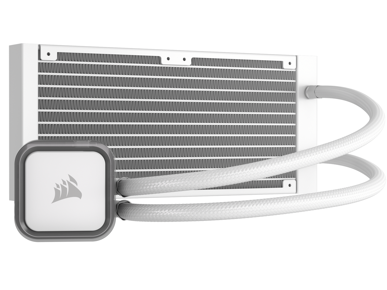 CORSAIR H100i RGB ELITE Liquid CPU Cooler White 16 Dynamic RGB LEDs