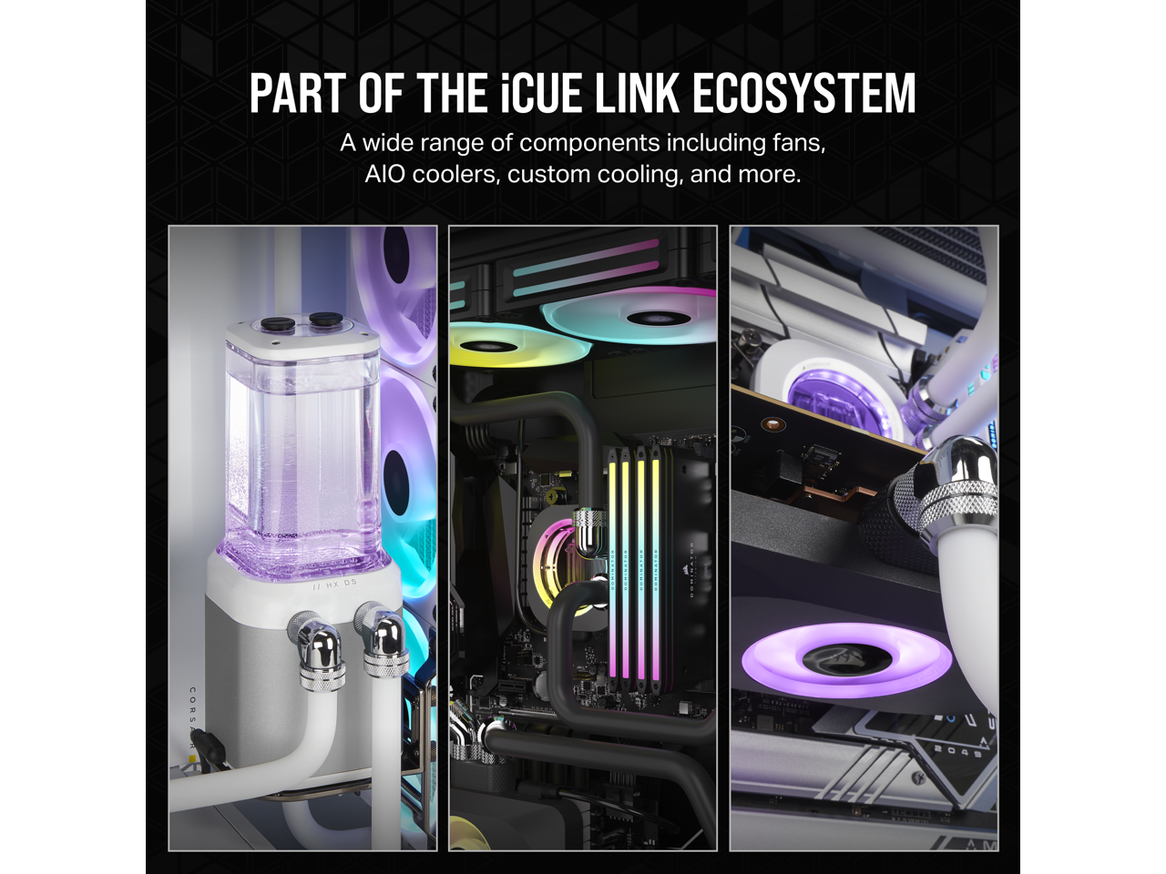 CORSAIR iCUE LINK XD5 RGB ELITE WHITE PumpReservoir Unit D5 PWM Pump