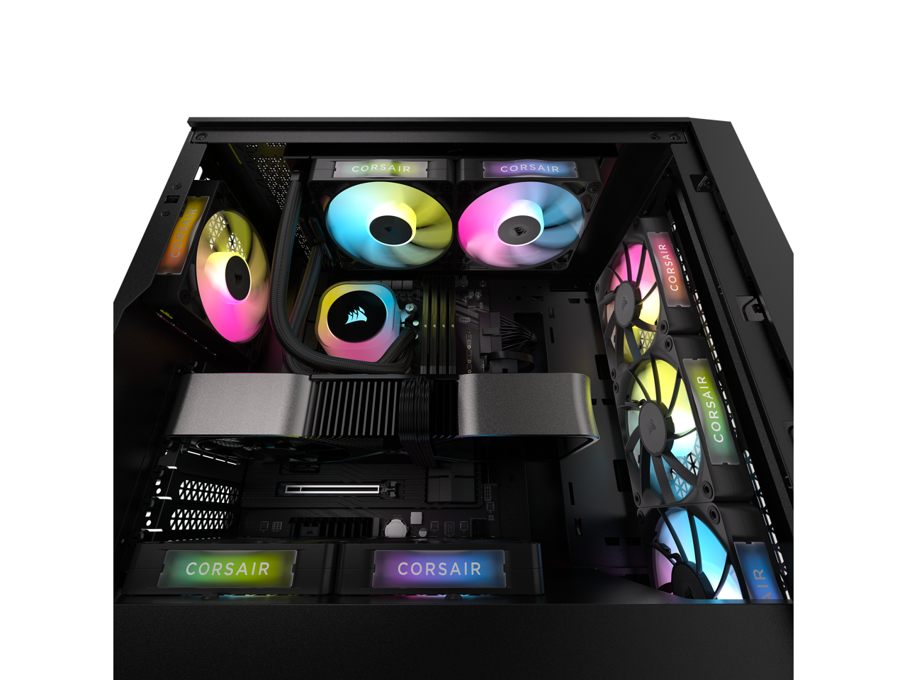 CORSAIR iCUE Link RX120 RGB 120mm PWM Fans with iCUE Link System Hub ...