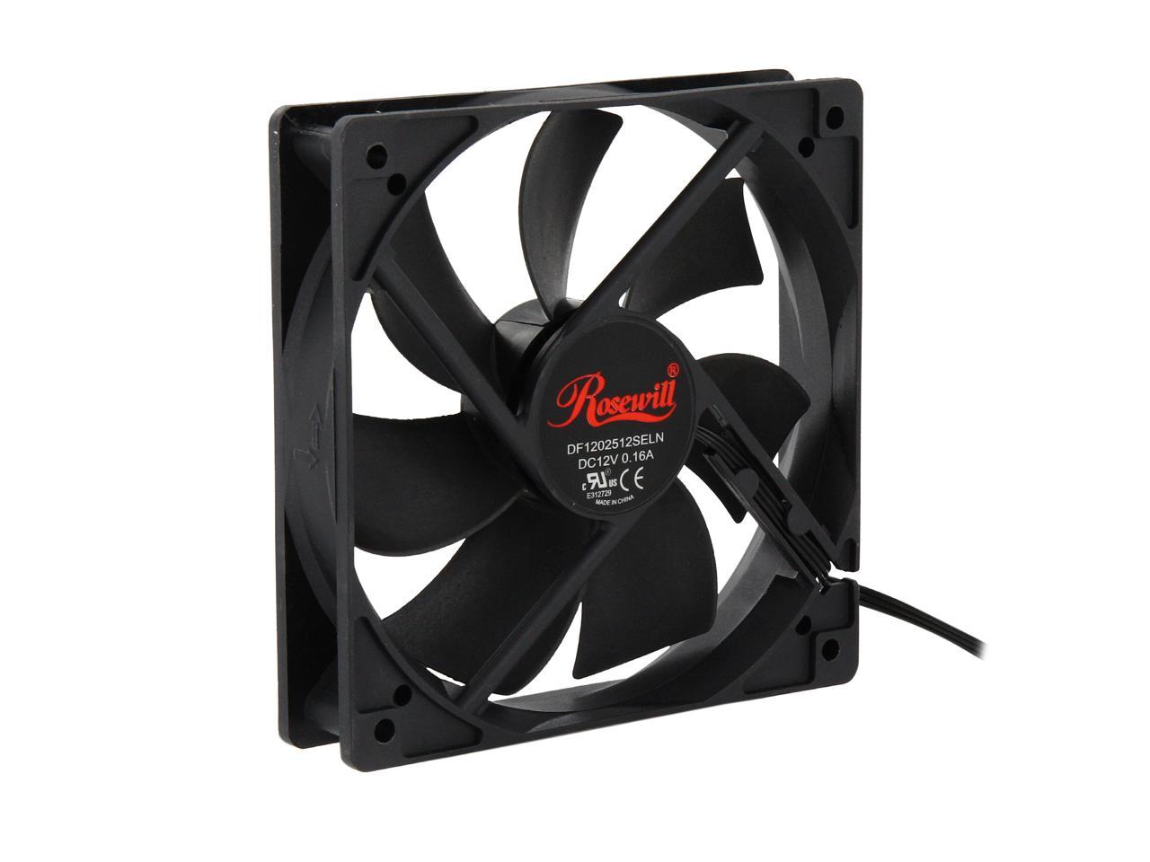 ROCF-13001-38.2 CFM Pack of 4 Rosewill 120mm Computer Case Cooling Fans 