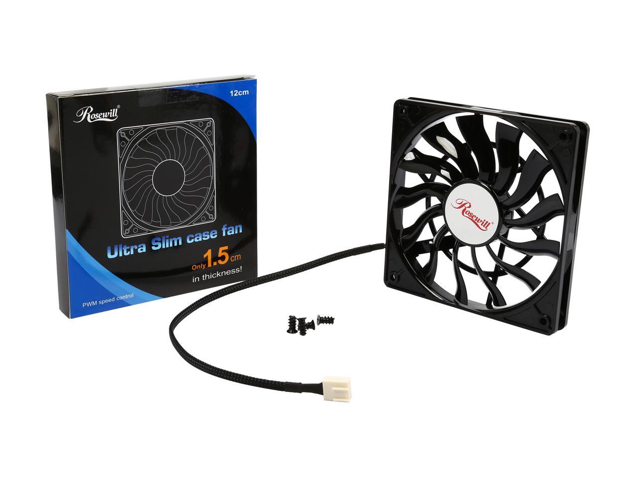Rosewill Computer Case Fan, 120mm, Ultra Slim with 15mm Thickness and